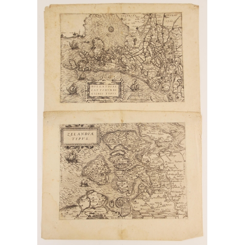 205 - After Lodovico Guicciardini (1521-1589), HOLLANDIAE CATTORUM REGIONIS TYPUS, an uncoloured engraved ... 