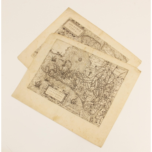 205 - After Lodovico Guicciardini (1521-1589), HOLLANDIAE CATTORUM REGIONIS TYPUS, an uncoloured engraved ... 