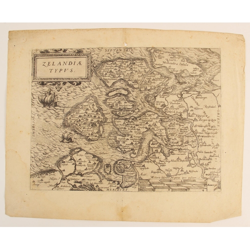 205 - After Lodovico Guicciardini (1521-1589), HOLLANDIAE CATTORUM REGIONIS TYPUS, an uncoloured engraved ... 