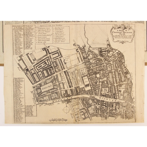 210 - A MAPP OF ST. ANDREWS HOLBORN PARISH AS WELL WITHIN THE LIBERTY AS WITHOUT. TAKEN FROM THE LAST SURV... 