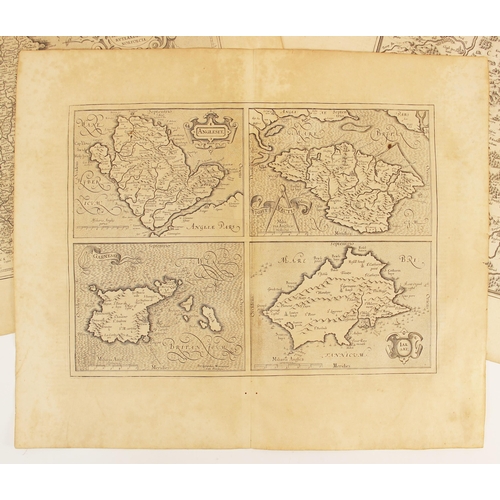 212 - After Gerard Mercator (1512-1594), three engraved maps on laid paper from French editions of the Mer... 