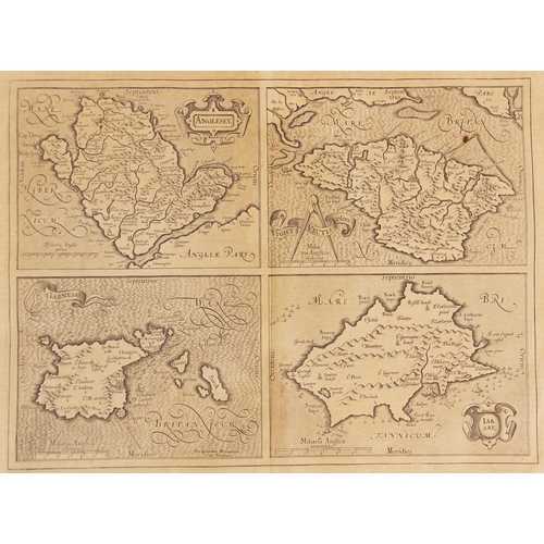 212 - After Gerard Mercator (1512-1594), three engraved maps on laid paper from French editions of the Mer... 