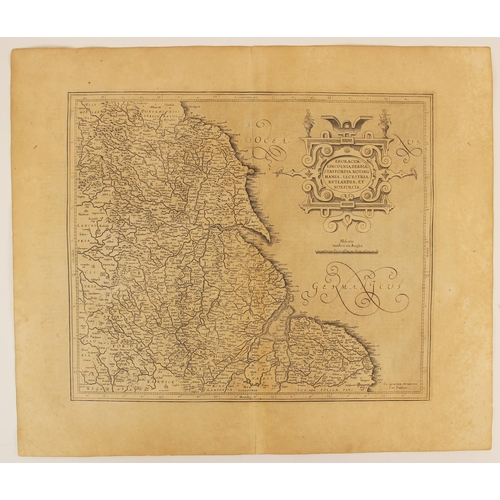 212 - After Gerard Mercator (1512-1594), three engraved maps on laid paper from French editions of the Mer... 