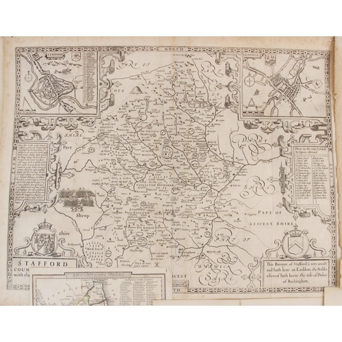 214 - A collection of unframed British county maps, 17th century and later, to include: after John Speed (... 