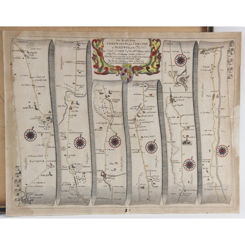 219 - After John Ogilby (1600-1676), THE CONTINUATION OF THE ROAD FROM LONDON TO HOLYHEAD [plate 3] COMENC... 