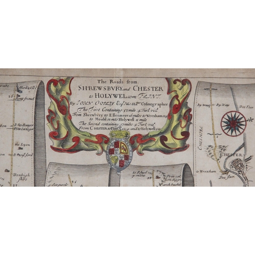 219 - After John Ogilby (1600-1676), THE CONTINUATION OF THE ROAD FROM LONDON TO HOLYHEAD [plate 3] COMENC... 