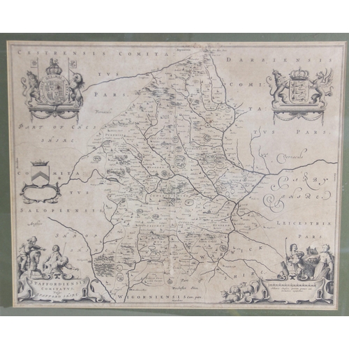 223 - After Joan [Johannes] Blaeu (1596-1673), CESTRIA COMITATUS PALATINUS, an engraved map on laid paper ... 