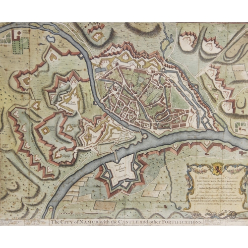 244 - After Paul de Rapin de Thoyras (1661-1725), THE CITY OF NAMUR WITH THE CASTLE AND OTHER FORTIFICATIO... 