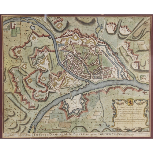 244 - After Paul de Rapin de Thoyras (1661-1725), THE CITY OF NAMUR WITH THE CASTLE AND OTHER FORTIFICATIO... 