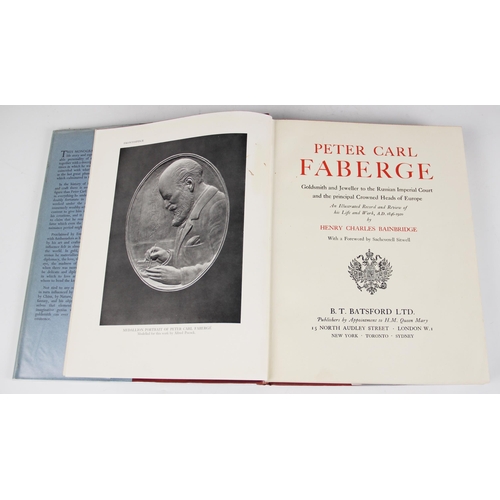 253 - Bainbridge (Henry C.), PETER CARL FABERGE - GOLDSMITH & JEWELLER TO THE RUSSIAN IMPERIAL COURT & PRI... 