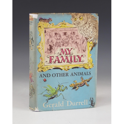 257 - Durrell (Gerald), MY FAMILY AND OTHER ANIMALS, first edition, green cloth boards, DJ, Rupert Hart-Da... 