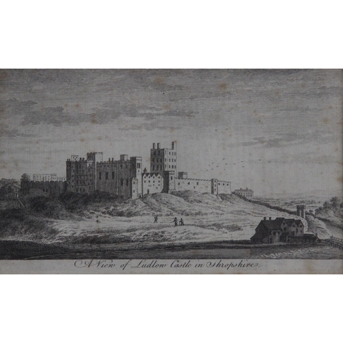 269 - After Michael Burghers (1653-1727), an engraved view of Keel Hall dedicated to William Sneyd, 28cm x... 