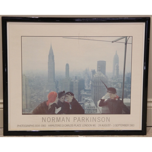 276 - A signed exhibition poster for NORMAN PARKINSON, PHOTOGRAPHS 1934-1983, held at Hamiltons Gallery in... 