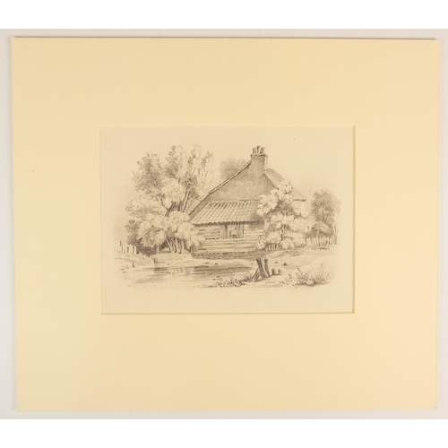 283 - William Rintoul (British, exhibited 1791), 
Six sketches depicting buildings in country landscapes, ... 