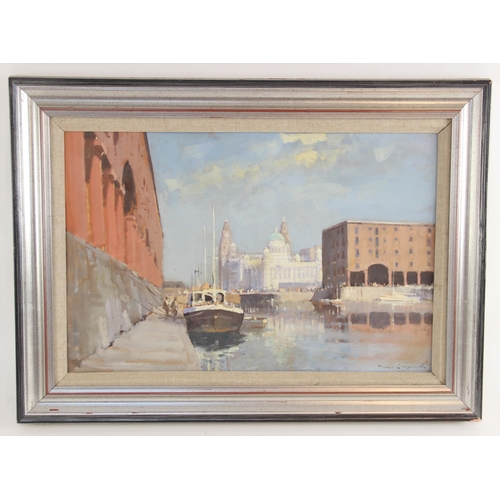 322 - James Longueville PS PBSA (Northern School, Contemporary),  
The Royal Albert Dock, Liverpool,  
Oil... 