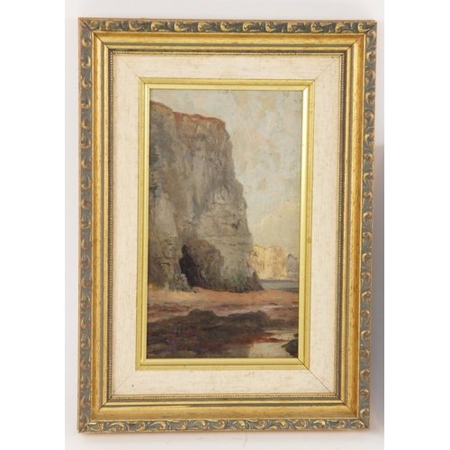 340 - Attributed to William Henry James Boot (British, 1848-1918),  
Entrance to a cliff face cave,  
Oil ... 