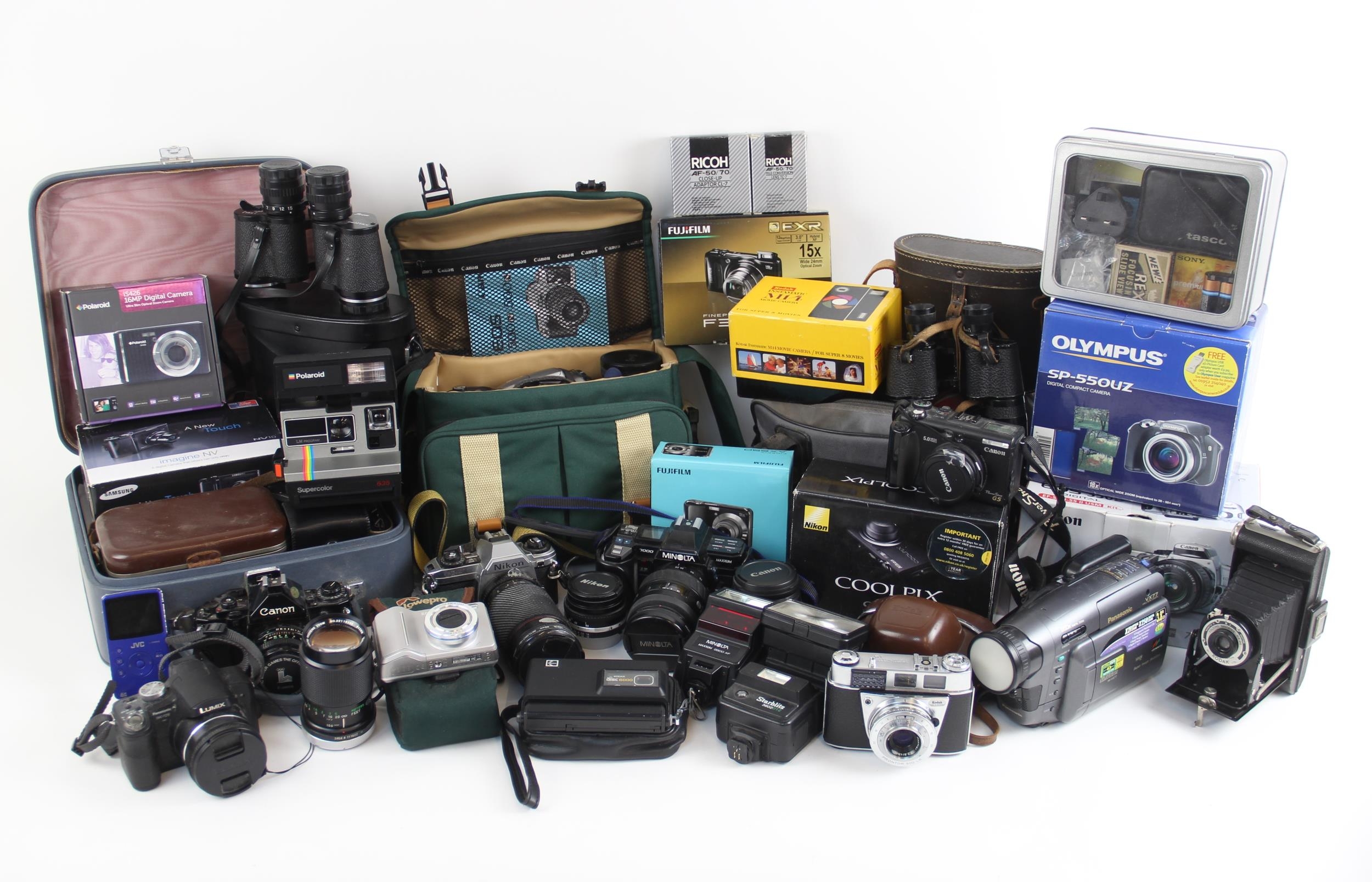 A selection of photographic equipment, t...