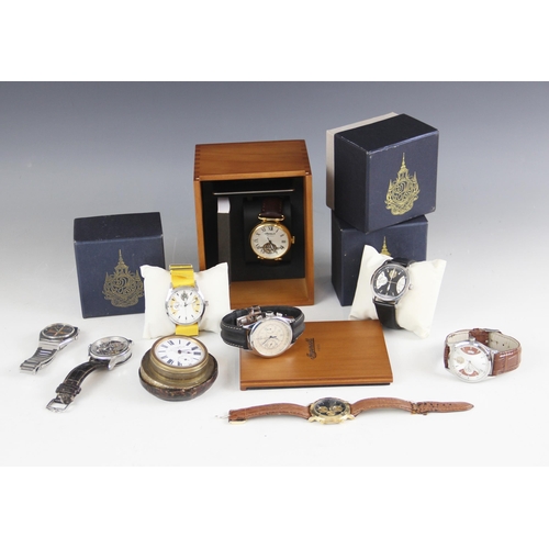 64 - A selection of gentleman's dress watches and watch parts, to include: an Ingersoll Protagonist autom... 