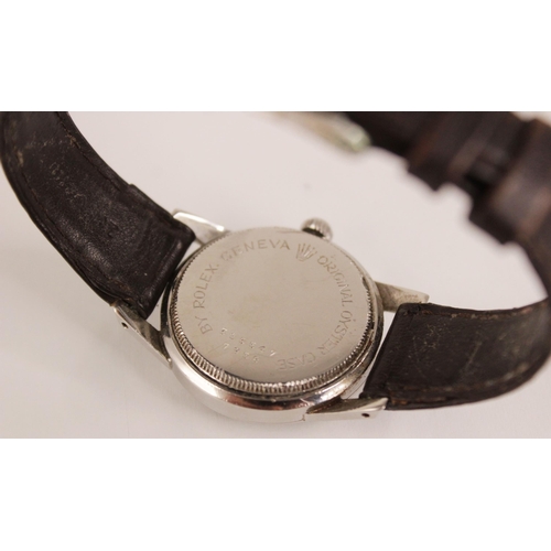 74 - A Tudor Oyster wristwatch, the circular black dial with Thai numerals and subsidiary seconds dial to... 