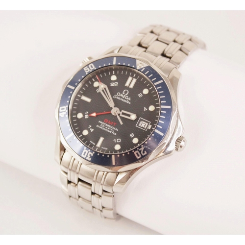 71 - A gentleman's stainless steel Omega Seamaster GMT Professional Co-Axial Chronometer automatic wristw... 