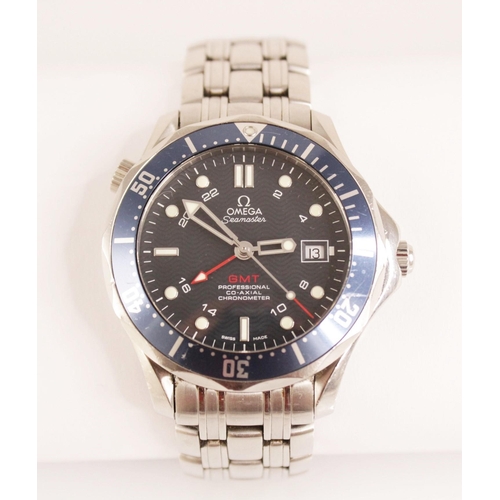 71 - A gentleman's stainless steel Omega Seamaster GMT Professional Co-Axial Chronometer automatic wristw... 