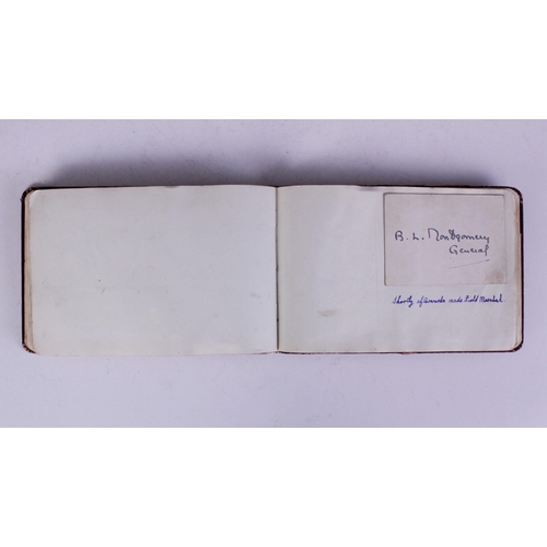 175 - WORLD WAR II INTEREST: An autograph book containing signatures collected during the late 1930s and e... 