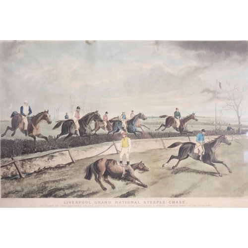 282 - After George Henry Laporte (British, 1799-1873),  
Three scenes of the Grand National, comprising: 