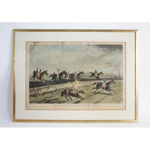 282 - After George Henry Laporte (British, 1799-1873),  
Three scenes of the Grand National, comprising: 