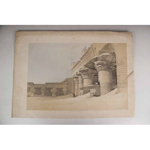 272 - A portfolio of unframed prints, 19th century and later, containing a quantity of landscape and histo... 