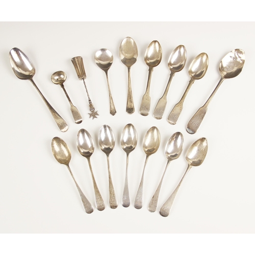 46 - A set of six Victorian silver teaspoons, John Round & Son Ltd, Sheffield 1892, each with monogrammed... 