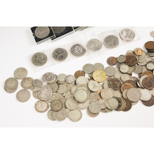 140 - A selection of English and African coinage, silver, half-silver and cupronickel coinage, to include ... 