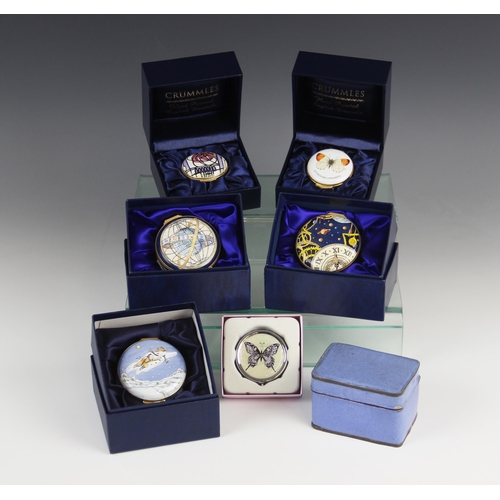 161 - Three Royal Doulton limited edition enamel boxes, comprising: a Celestial Box, numbered 31/250, with... 