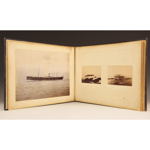 172 - NAUTICAL INTEREST: A large format photograph album detailing the reconstruction of the SS Milwaukee ... 