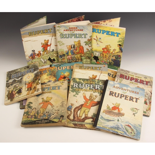 181 - RUPERT THE BEAR INTEREST: Bestall (Alfred), twelve Daily Express Rupert annuals, comprising: 1948 (u... 