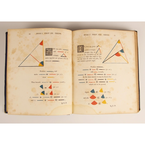 193 - Byrne (Oliver), THE FIRST SIX BOOKS OF THE ELEMENTS OF EUCLID IN WHICH COLOURED DIAGRAMS AND SYMBOLS... 