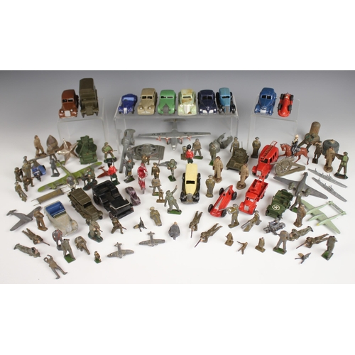 581 - A selection of Dinky Toys die-cast model vehicles, mid 20th century and later, to include a 39D Buic... 