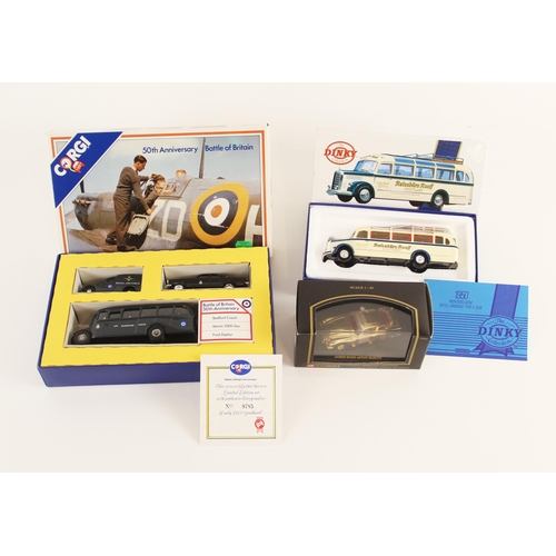 583 - A selection of modern boxed die-cast model vehicles by Corgi, Dinky, Burago and others, to include a... 