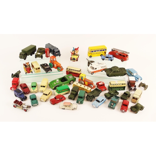 585 - A selection of unboxed die-cast model vehicles by Dinky, Corgi and others, to include a Dinky Supert... 