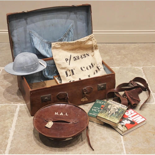 657 - WORLD WAR II INTEREST: A collection of World War II army officer's equipment belonging to Lieutenant... 