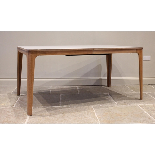 875 - An Ebbe Gehl for John Lewis Mira ceramic top eight-ten seater extending dining table, with limed oak... 