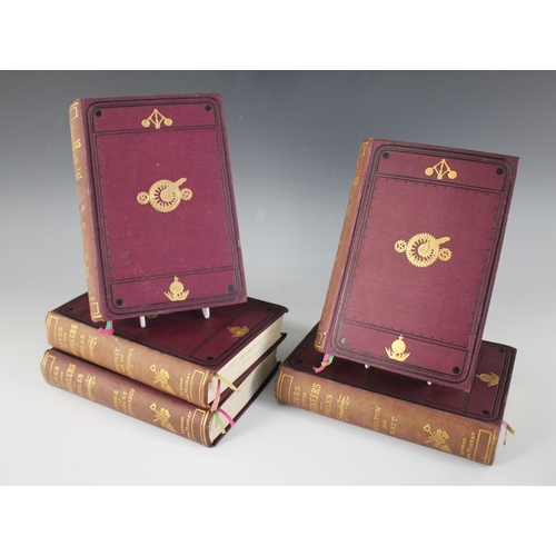 200 - Smiles (Samuel), THE LIVES OF THE ENGINEERS, 5 vols, revised edition, red cloth boards, gilt embosse... 