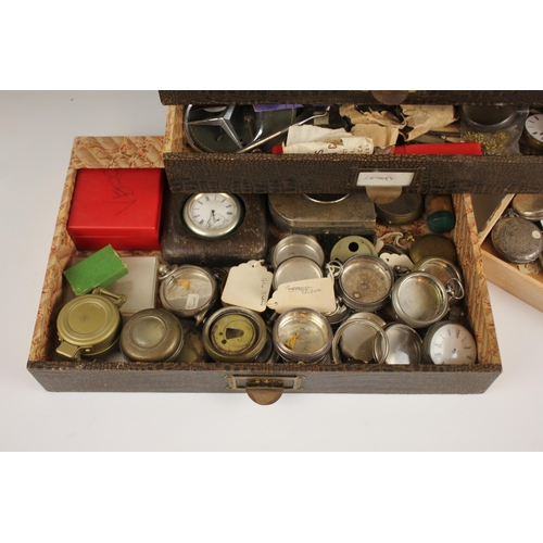 54 - A large quantity of watches, watch parts and horological equipment, to include silver, silver colour... 