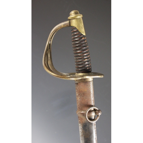 659 - An American Civil War 1862 cavalry sabre made by the Ames Manufacturing Co of Chicopee, Massachusett... 