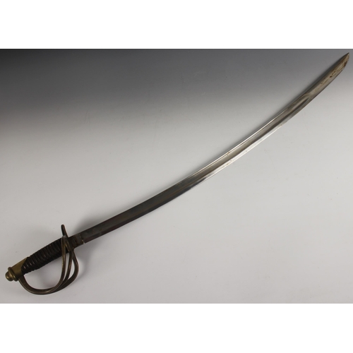 659 - An American Civil War 1862 cavalry sabre made by the Ames Manufacturing Co of Chicopee, Massachusett... 