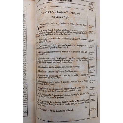 188 - Rushworth (John), HISTORICAL COLLECTIONS OF PRIVATE PASSAGES OF STATE. WEIGHTY MATTERS IN LAW. REMAR... 