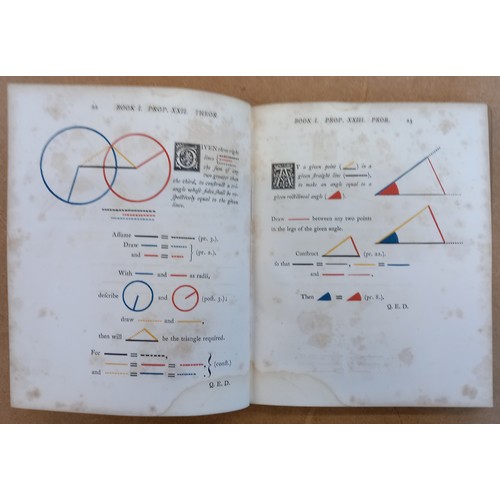 193 - Byrne (Oliver), THE FIRST SIX BOOKS OF THE ELEMENTS OF EUCLID IN WHICH COLOURED DIAGRAMS AND SYMBOLS... 