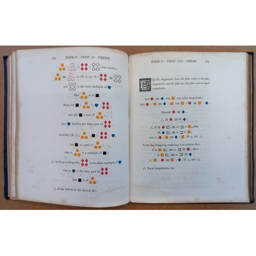 193 - Byrne (Oliver), THE FIRST SIX BOOKS OF THE ELEMENTS OF EUCLID IN WHICH COLOURED DIAGRAMS AND SYMBOLS... 