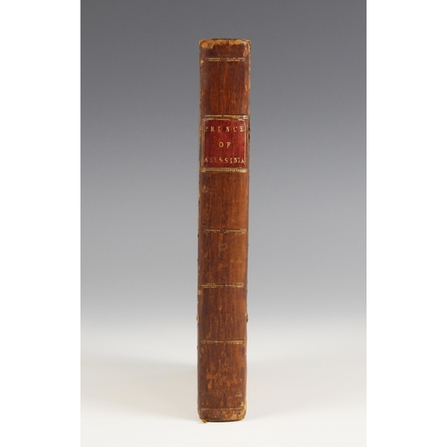 275 - Johnson (Samuel) [Anon], THE PRINCE OF ABISSINIA. A TALE, fifth edition, full leather, laid paper, a... 