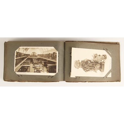 286 - An album containing approximately sixty postcards, to include equestrian cards by Nanni, actress por... 