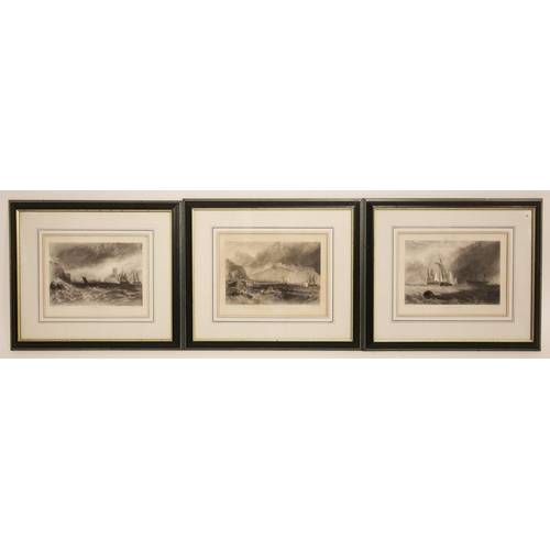 290 - After J.M.W. Turner (1775-1851),  
Five engravings on paper comprising: 